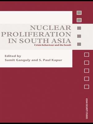 cover image of Nuclear Proliferation in South Asia